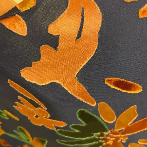 Alice + Olivia V Neck Burnout Velvet Tunic Dress Size Small - Picture 10 of 10